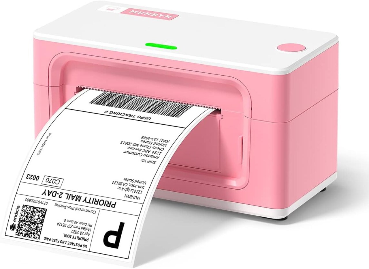 MUNBYN® Shipping Label Printer Rea Writer | 4x6 Label Printer for Shipping Packages